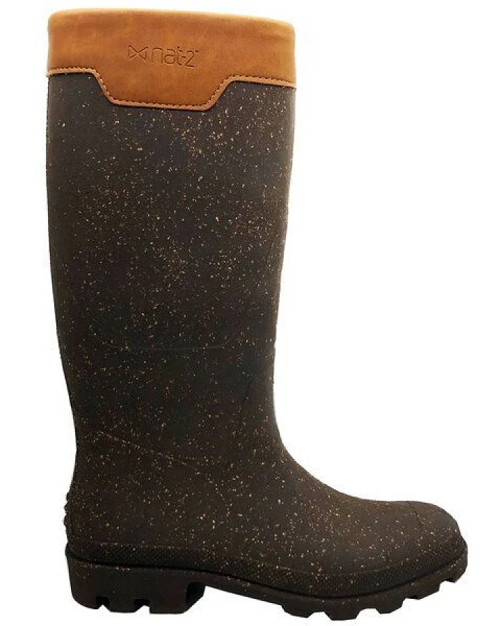 Gummistiefel "nat-2 Prime Bully vegan" in braun und Kork