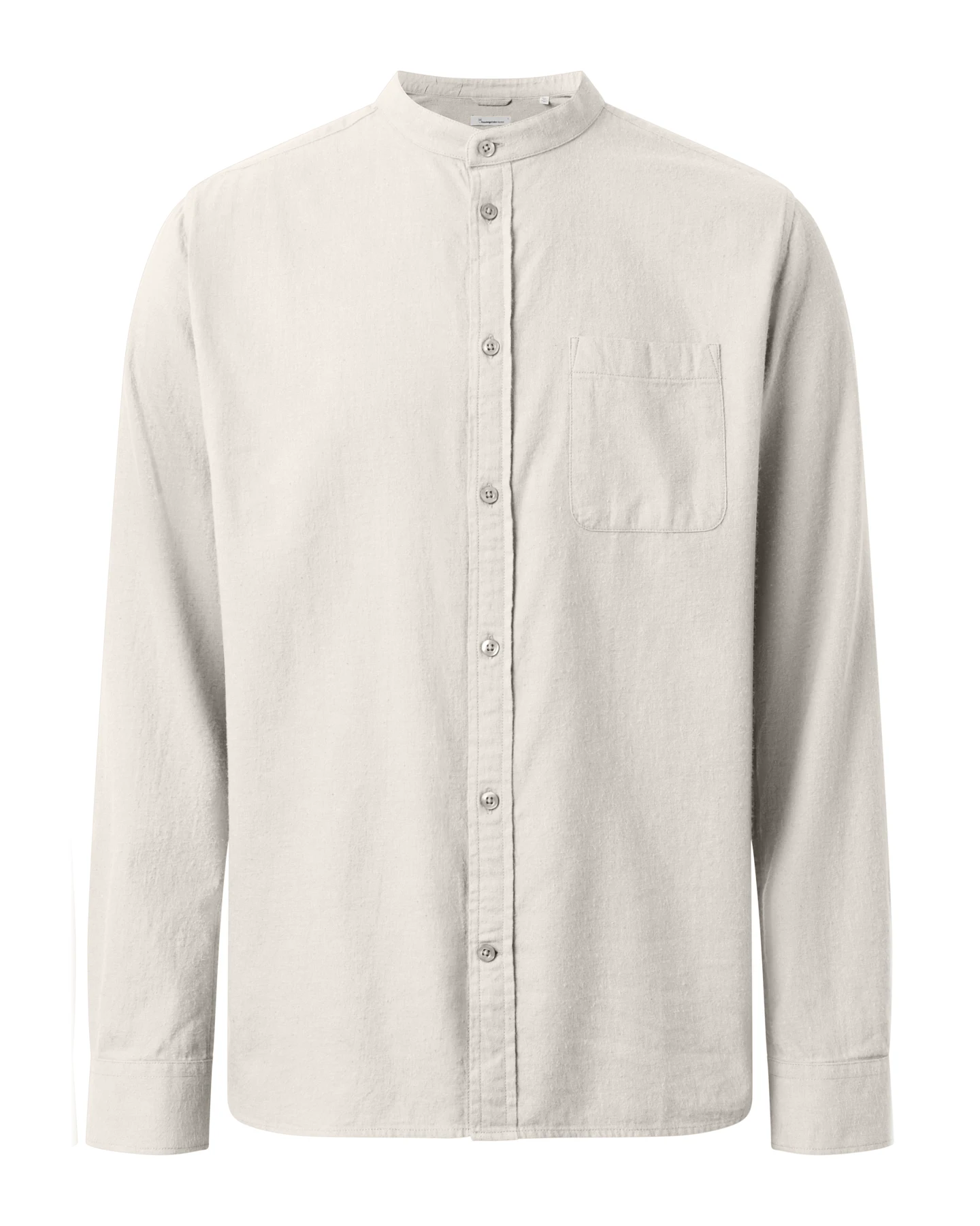 Hemd Flannel Stehkragen Melange – Ansicht 4