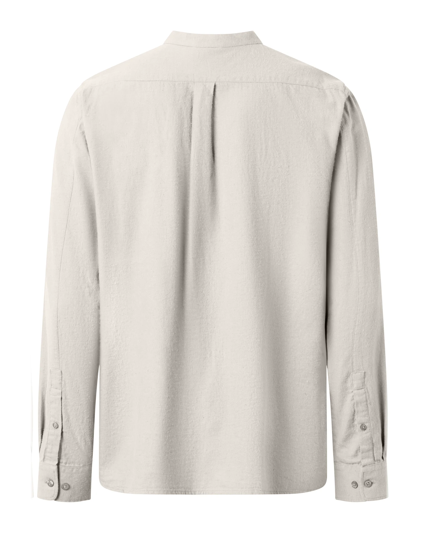 Hemd Flannel Stehkragen Melange – Ansicht 5