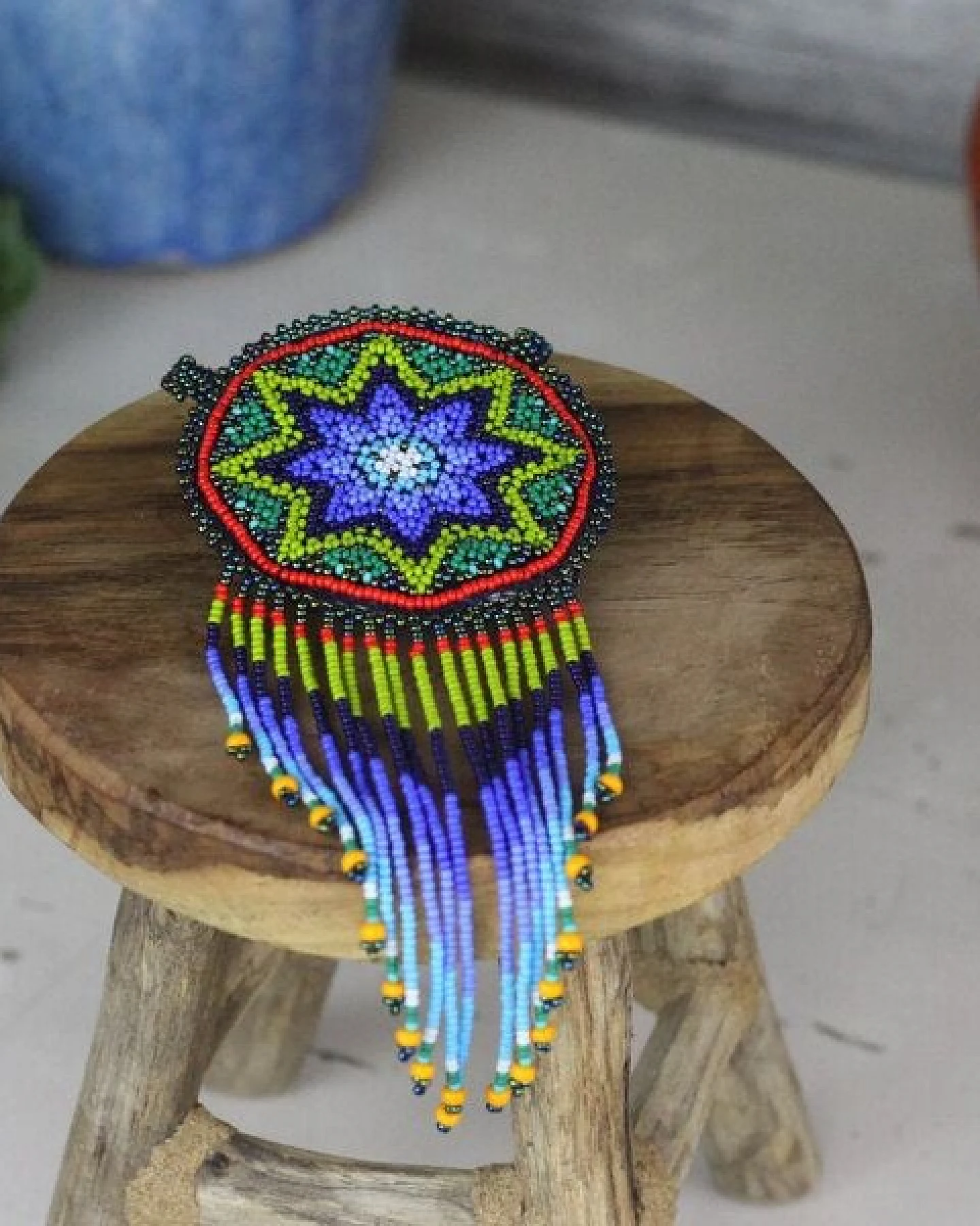 Mitienda Shop Huichol Halskette Damen – Ansicht 3