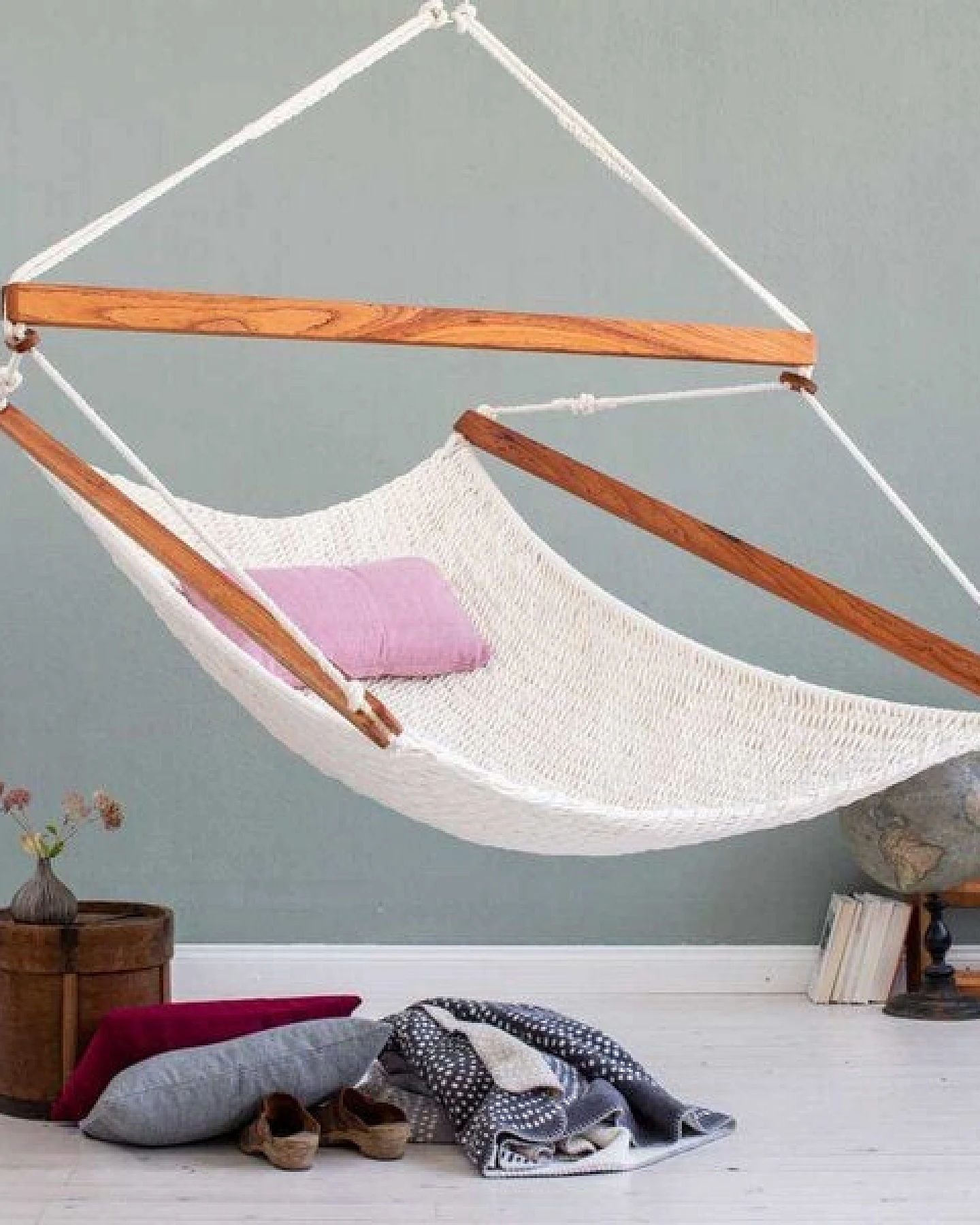 Schwebesessel FLYING CARPET 15 size aus Bio Baumwolle von HängemattenGlück - GOTS zertifiziert – Ansicht 4