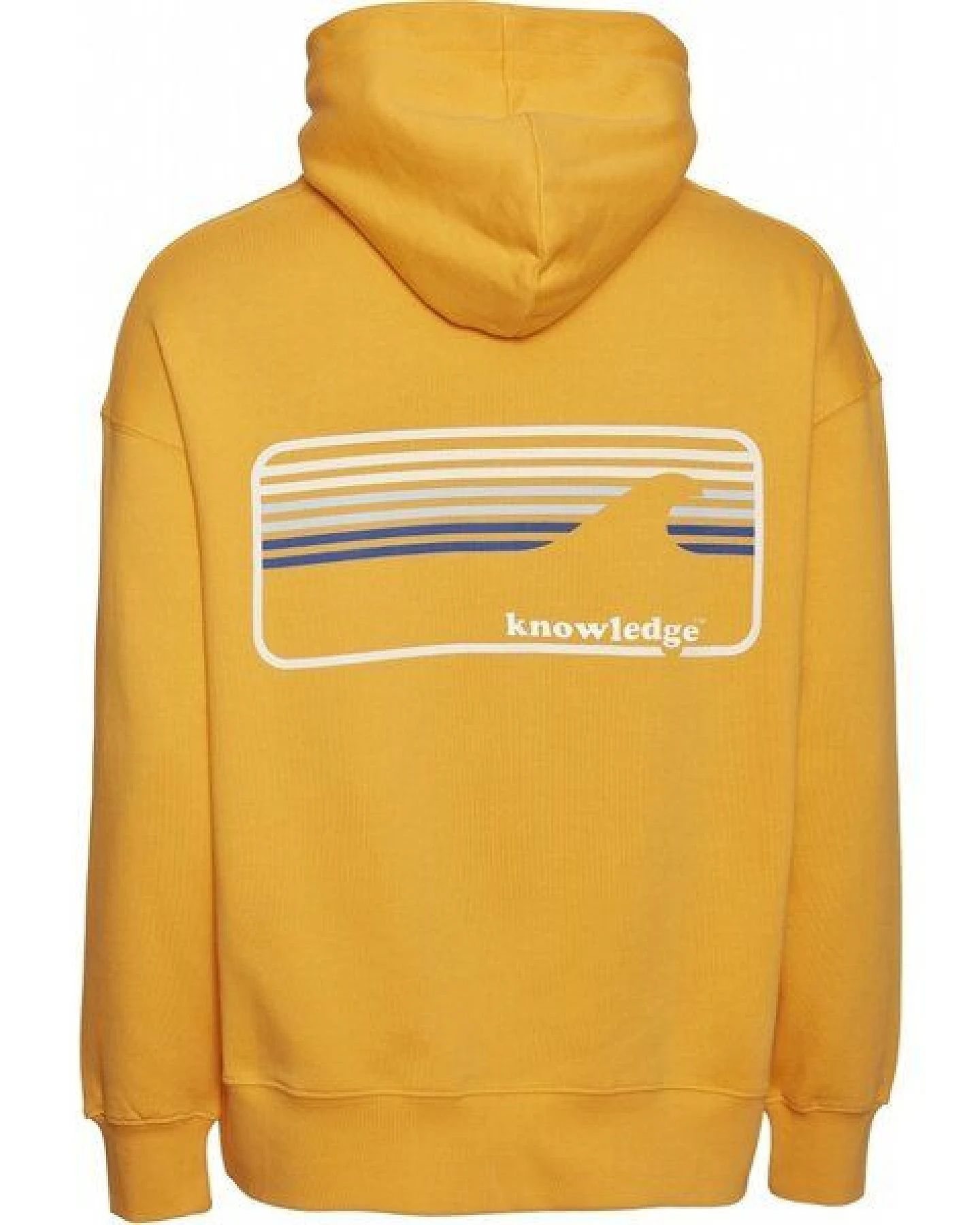 KnowledgeCotton Apparel Kapuzenpullover - ELM signature wave hoodie – Ansicht 4