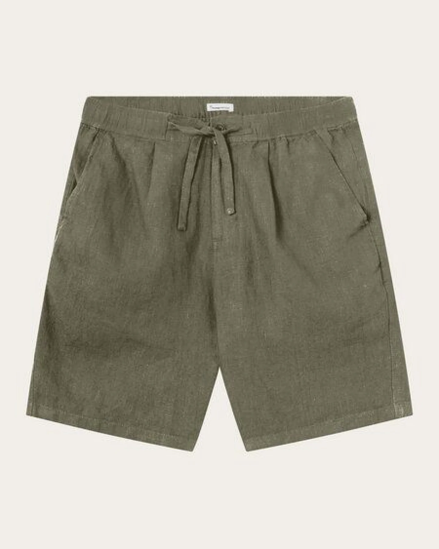 KnowledgeCotton Apparel Leinenshorts - Loose linen shorts - VEGAN - aus Bio-Leinen – Ansicht 4