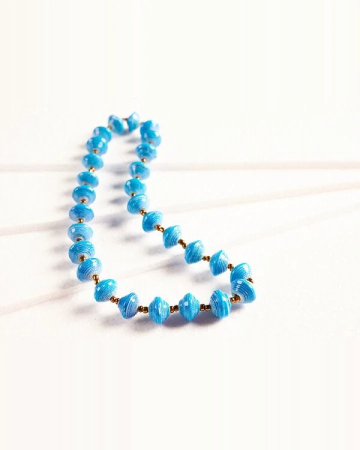PEARLS OF AFRICA Halskette aus Papierperlen "ACHOLI SHORTY"