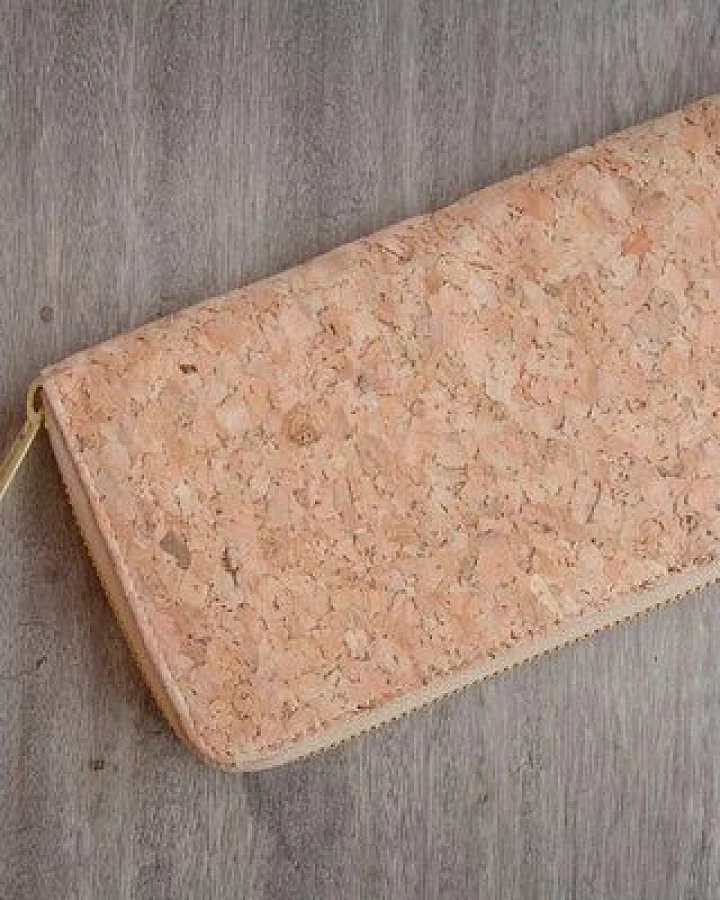 BY COPALA Portemonnaie - Vegan Cork Wallet, Brieftasche aus Kork mit Zipper