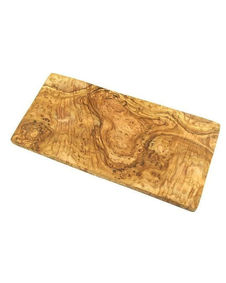 Olivenholz erleben Frühstücksbrett ECKIG (30 x 15 cm) aus Olivenholz