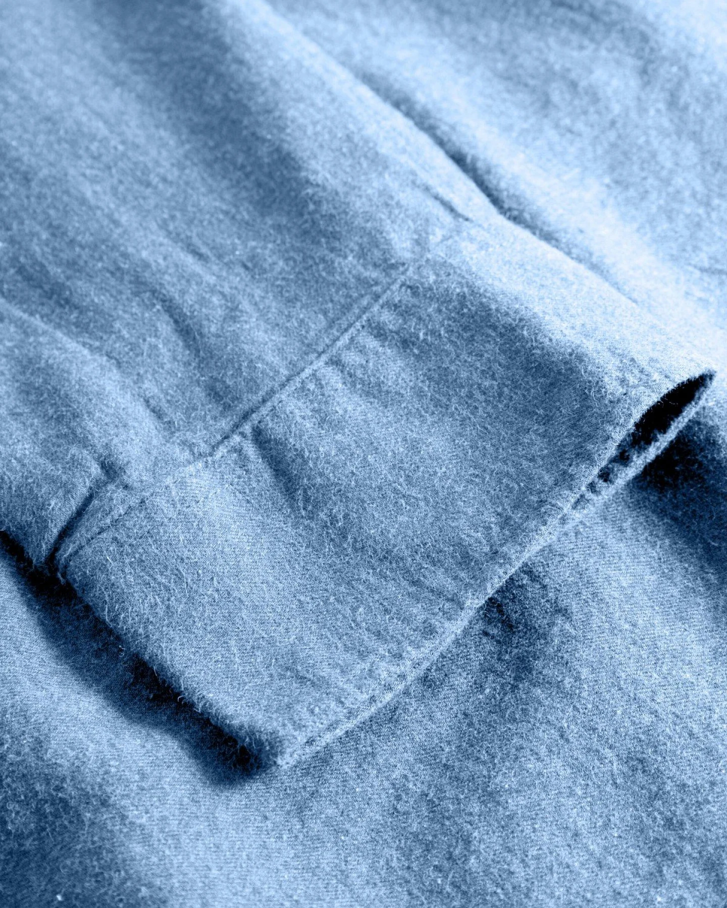 Hemd Flannel Stehkragen Melange – Ansicht 4