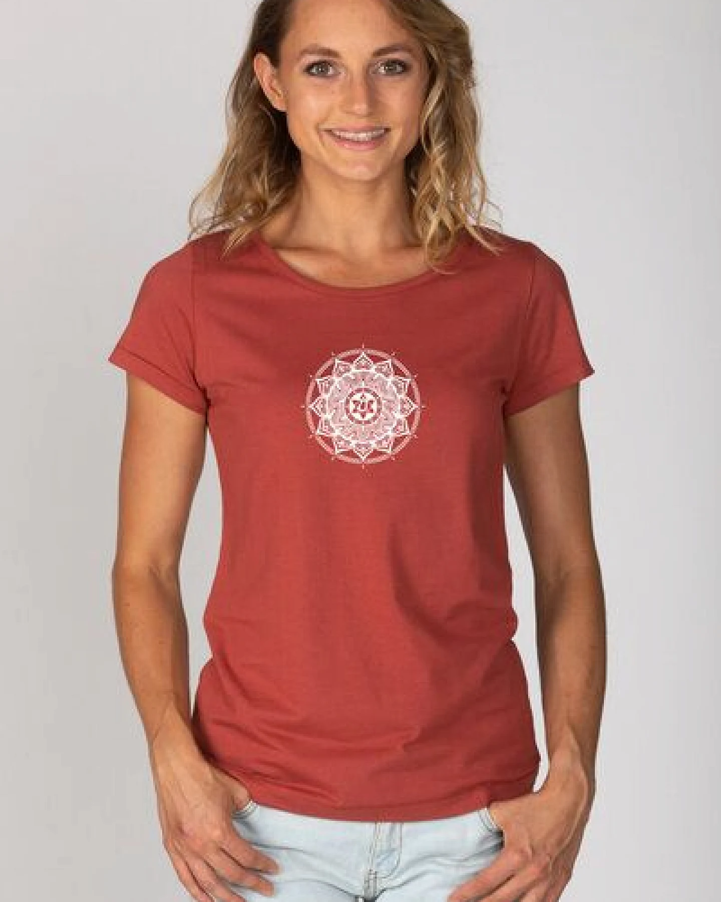 Brandless Basic Bio T-Shirt (ladies) Nr.2 Anahata Chakra – Ansicht 3