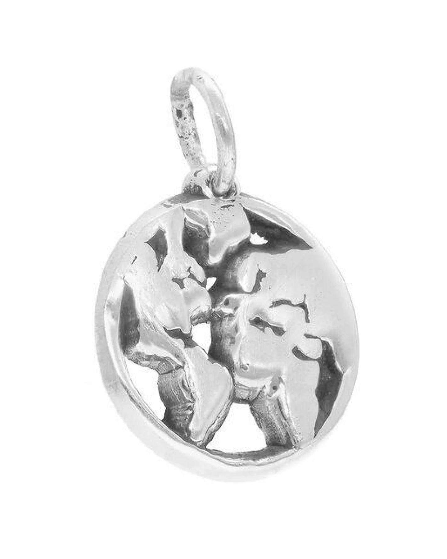 pakilia Silber Kette Weltkarte Fair-Trade und handmade – Ansicht 3