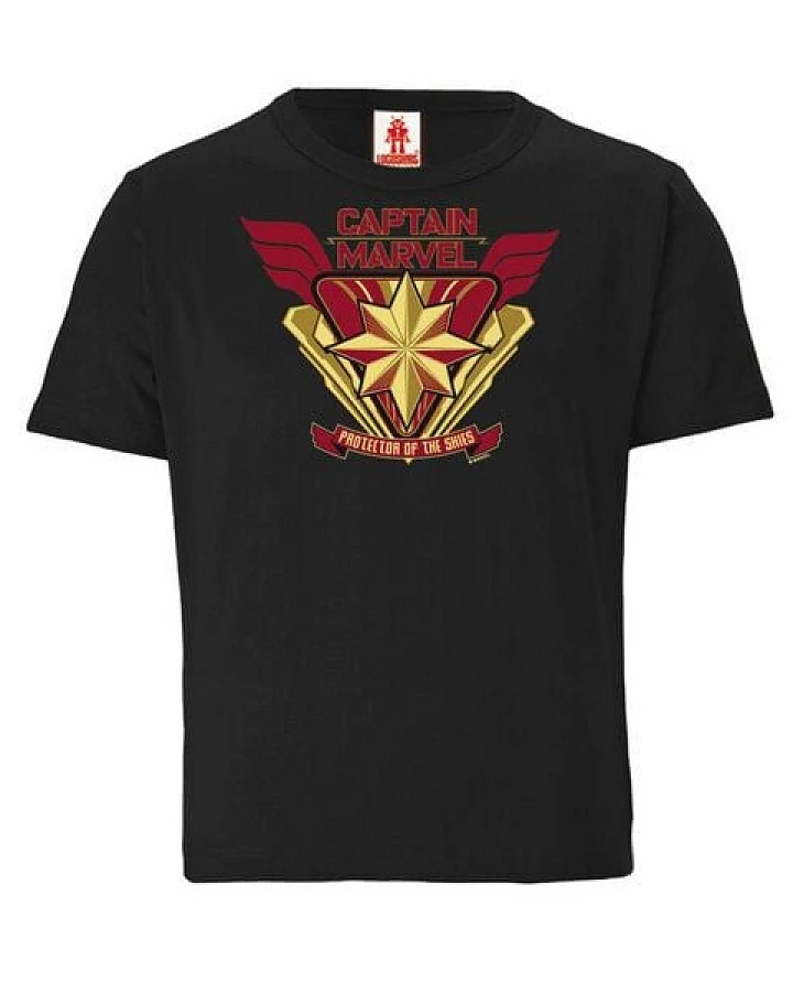 LOGOSH!RT Marvel - Captain Marvel - Protector of the Skies - Kinder Bio T-Shirt