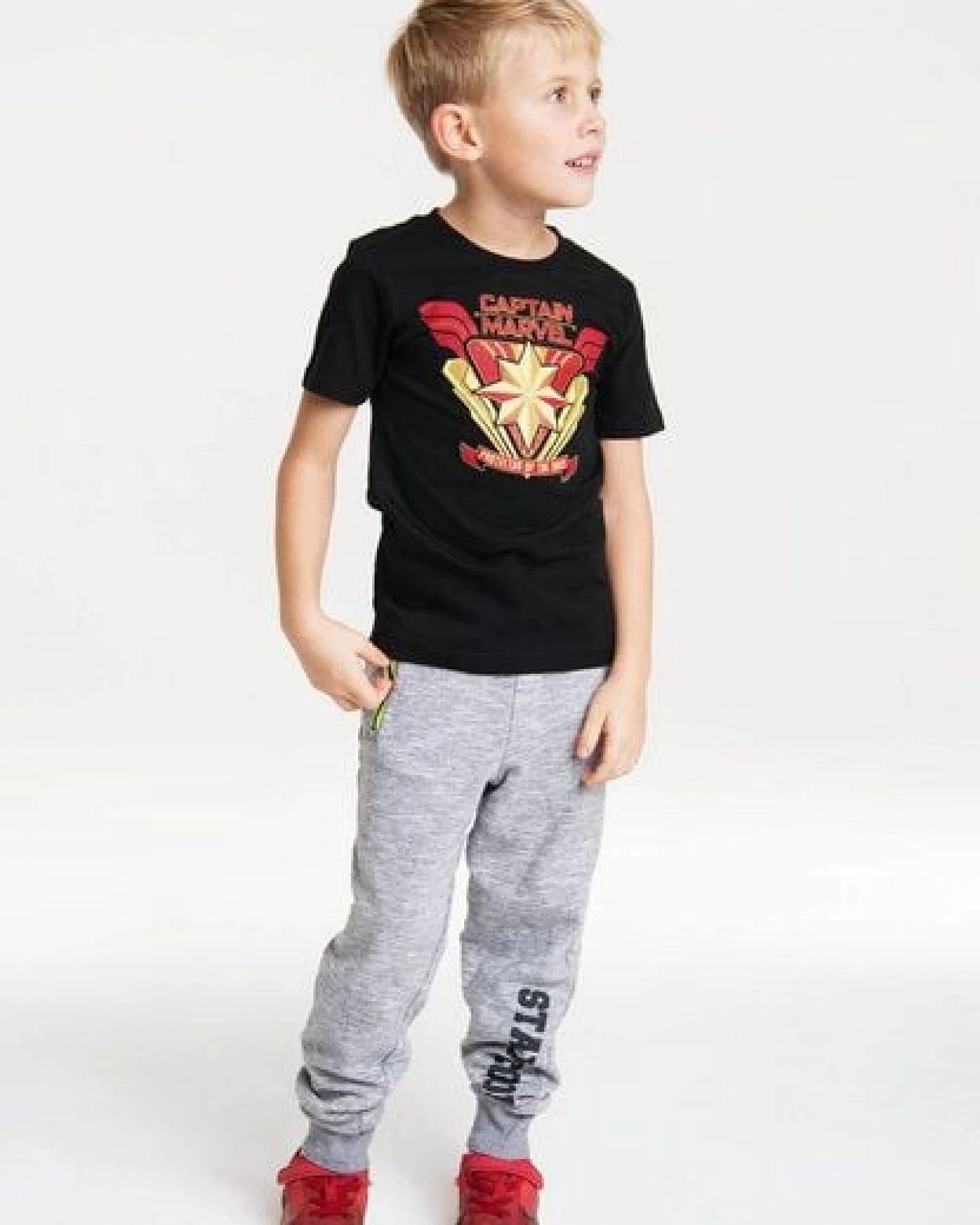 LOGOSH!RT Marvel - Captain Marvel - Protector of the Skies - Kinder Bio T-Shirt – Ansicht 2