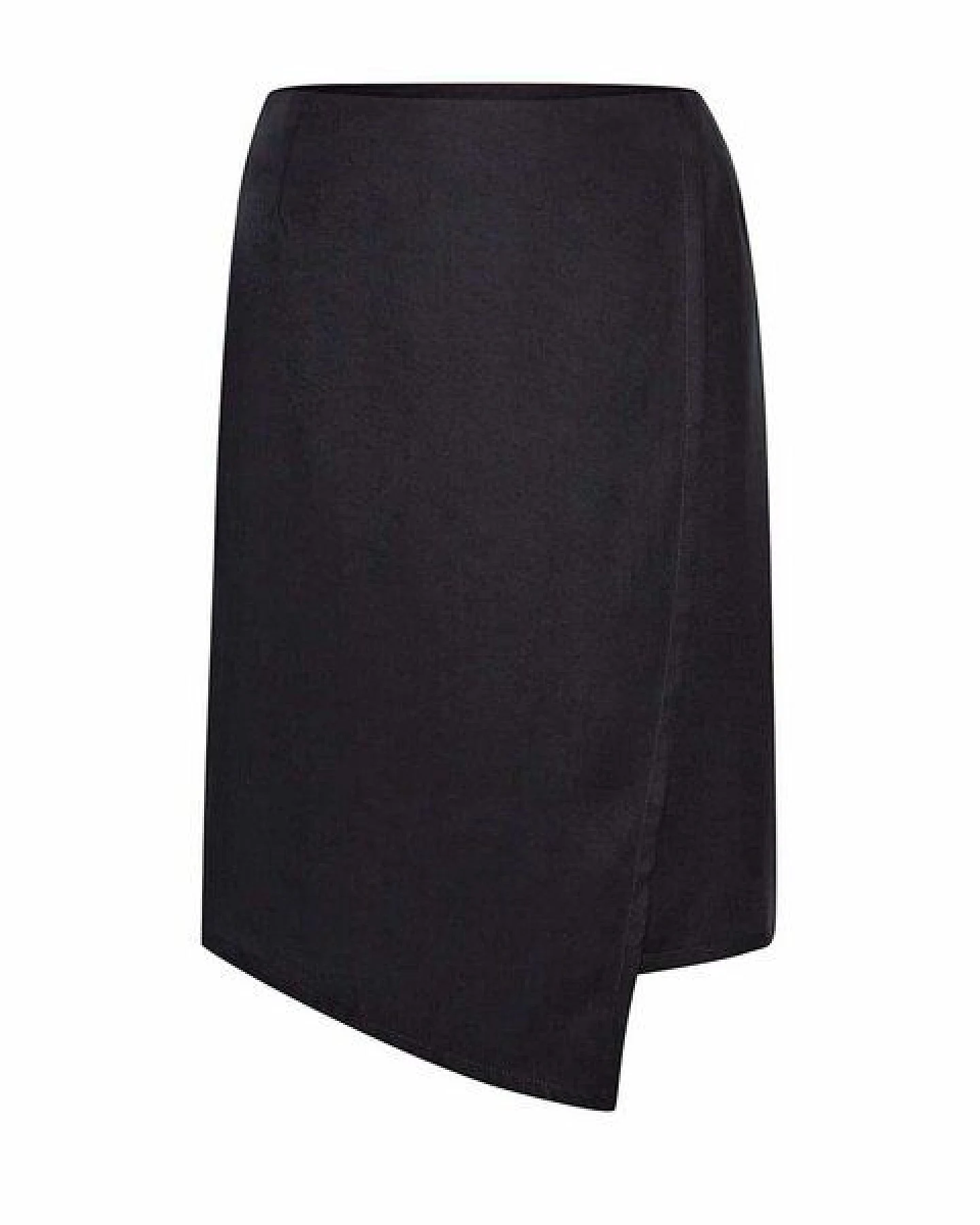 WiDDA berlin schwarzer Wickelrock “Rulo” aus Tencel – Ansicht 4