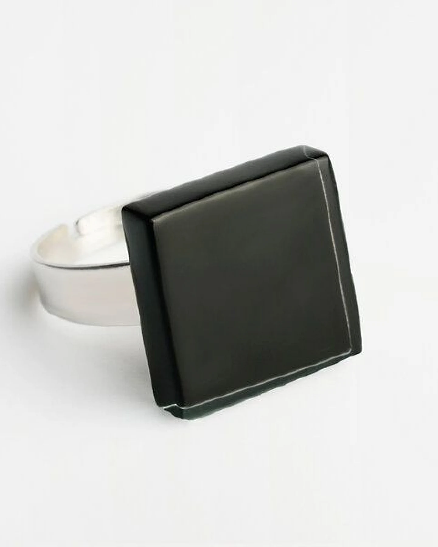 ALEXASCHA Minimalistischer Ring aus Glas, klein – Ansicht 2