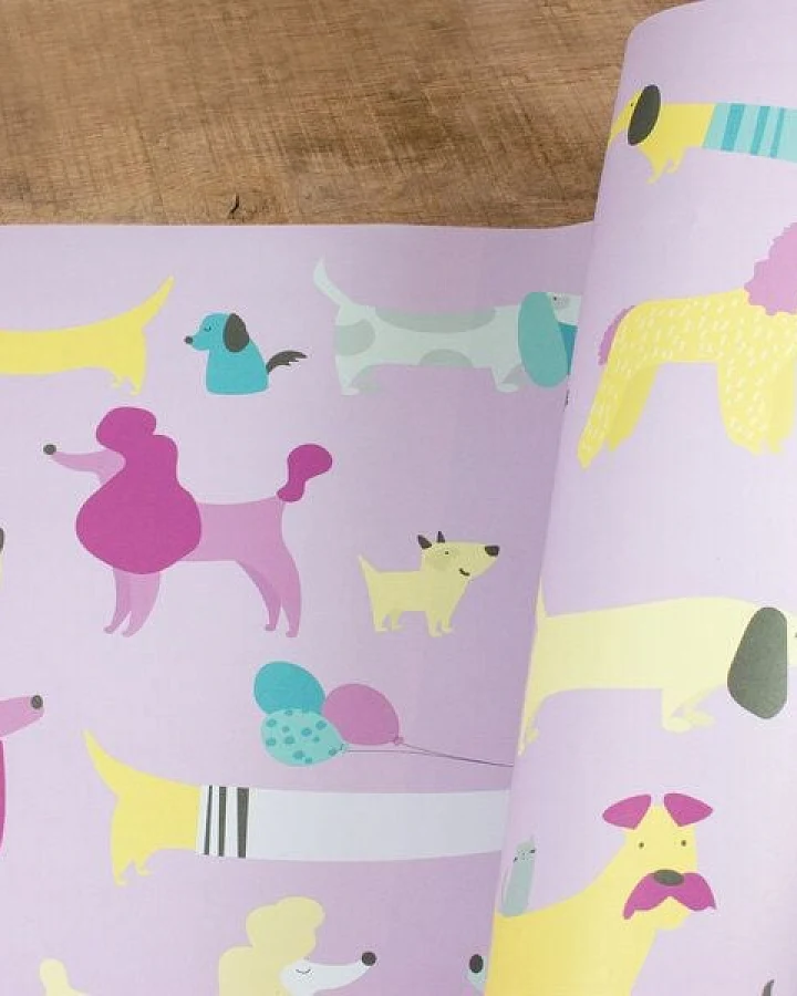 Bow & Hummingbird Geschenkpapier Dogs