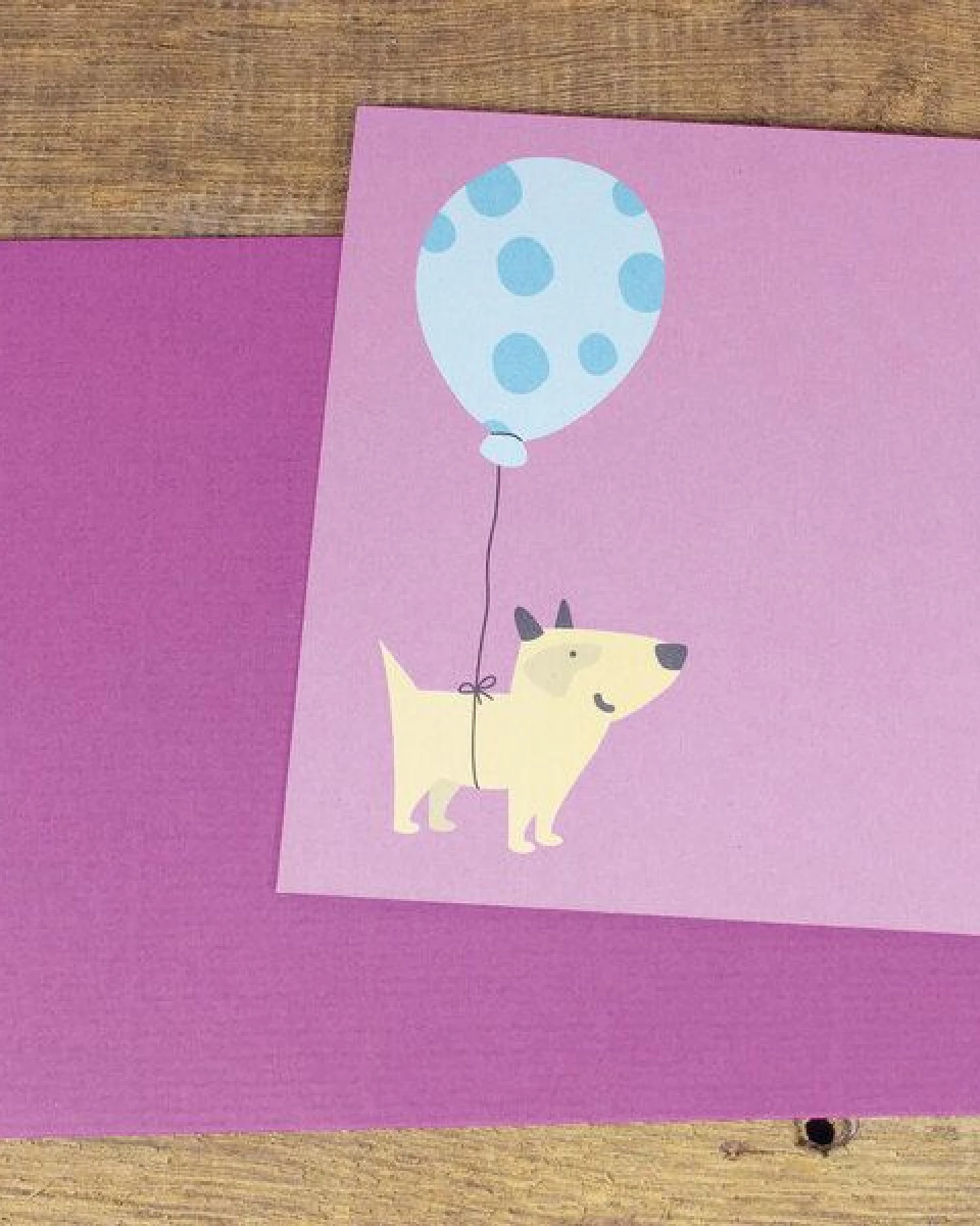 Bow & Hummingbird Grußkarte Balloon Delivery – Ansicht 2