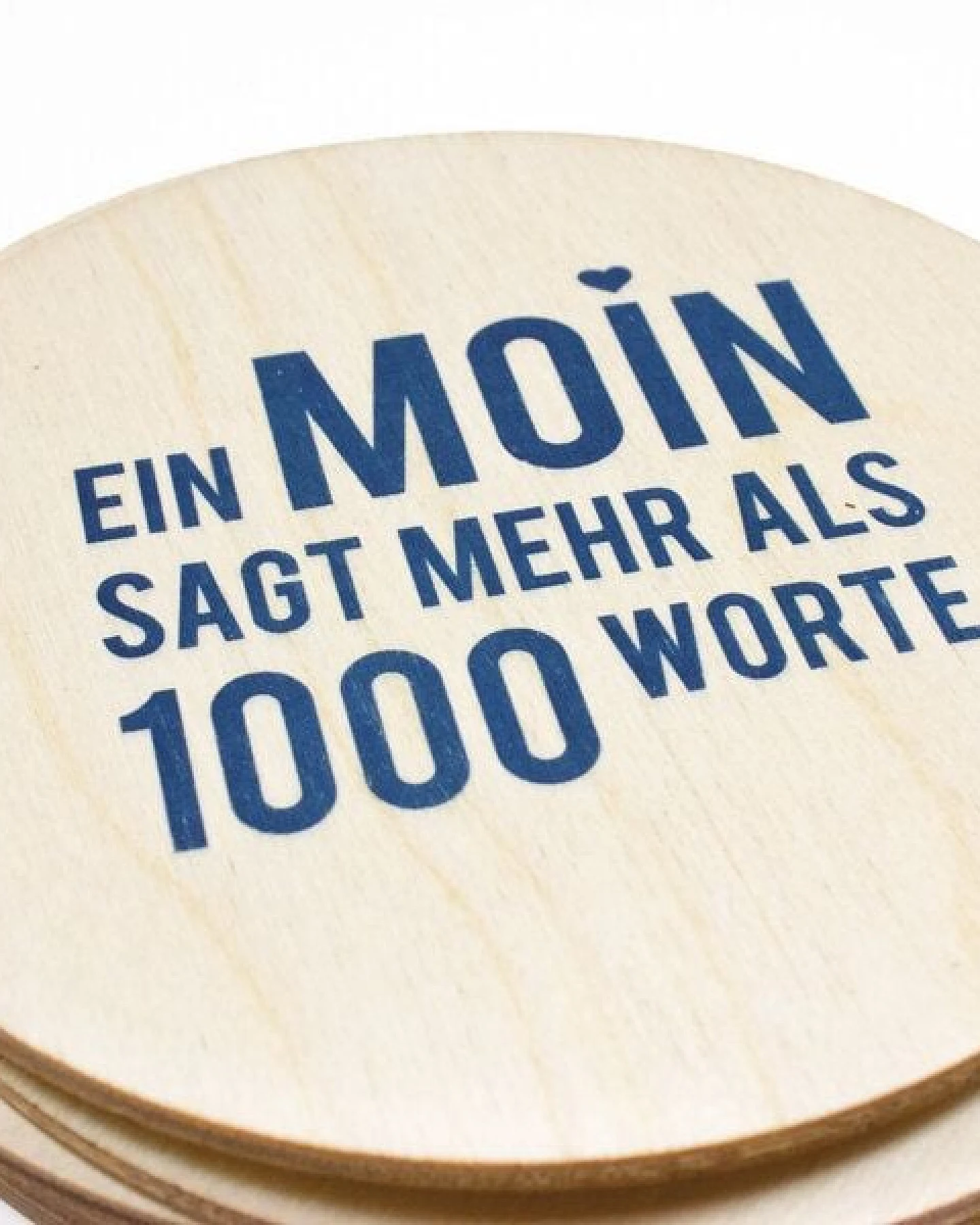 Bow & Hummingbird Untersetzer Ein Moin sagt mehr ... – Ansicht 2