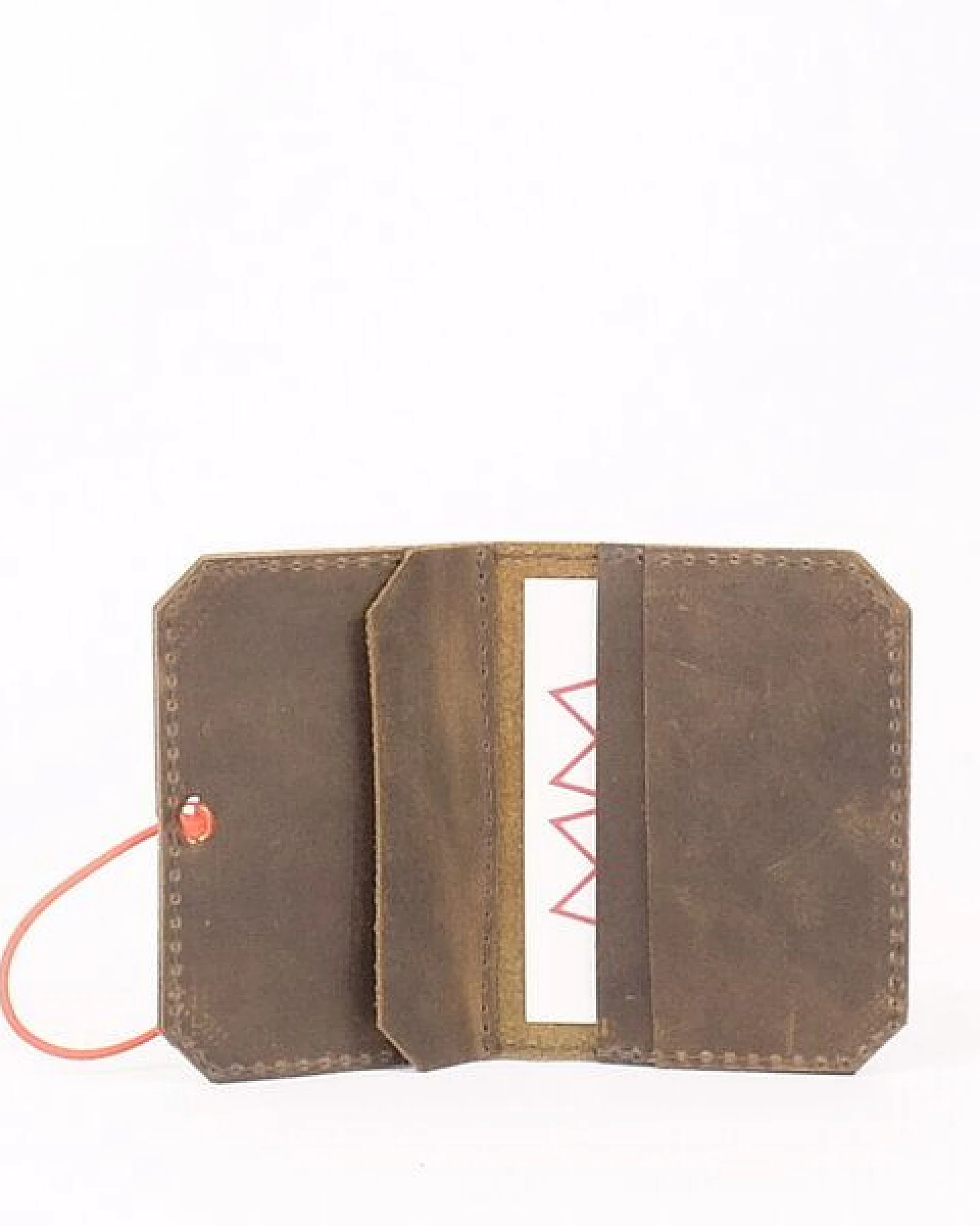 monday market Lederportemonnaie Isaac aus Pull-Up-Leder – Ansicht 2