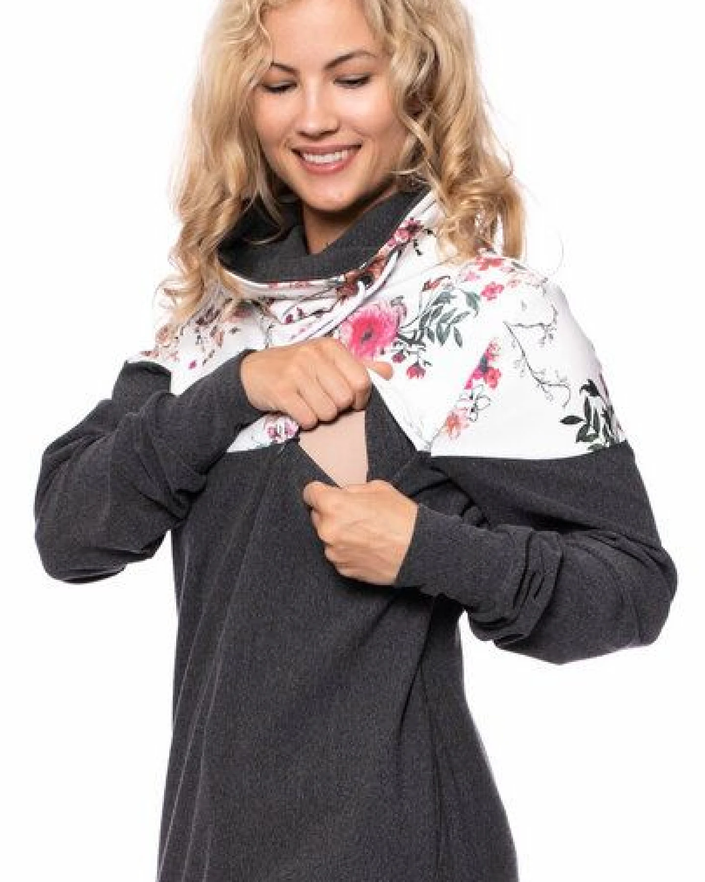 Milchshake ALAN BIO Umstands- und Stillpullover aus softer Bio Baumwolle – Ansicht 3