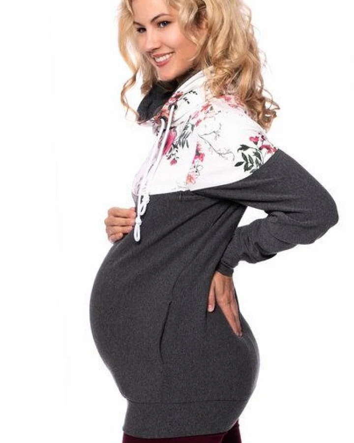 Milchshake ALAN BIO Umstands- und Stillpullover aus softer Bio Baumwolle