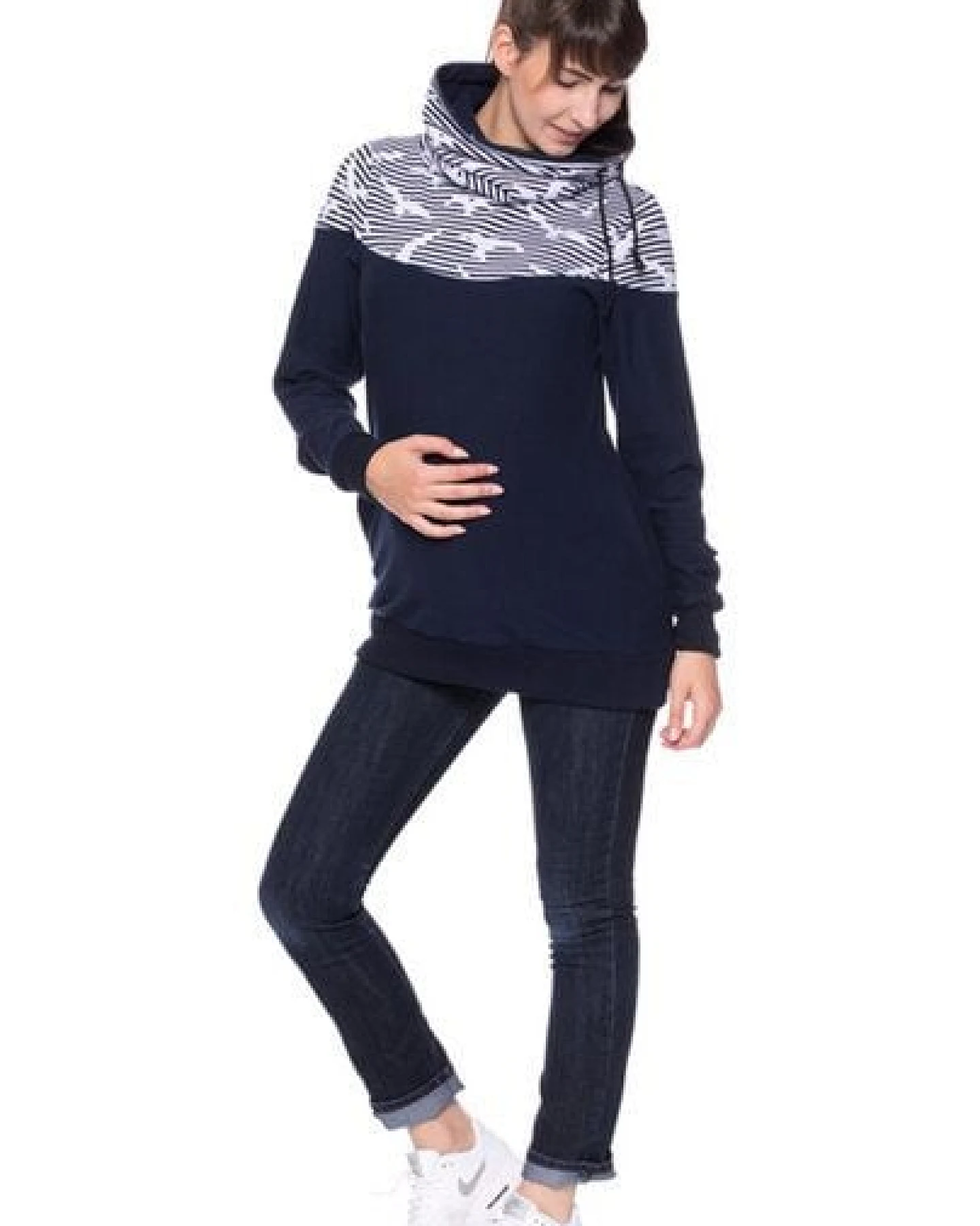 Milchshake ALAN BIO Umstands- und Stillpullover aus softer Bio Baumwolle – Ansicht 4