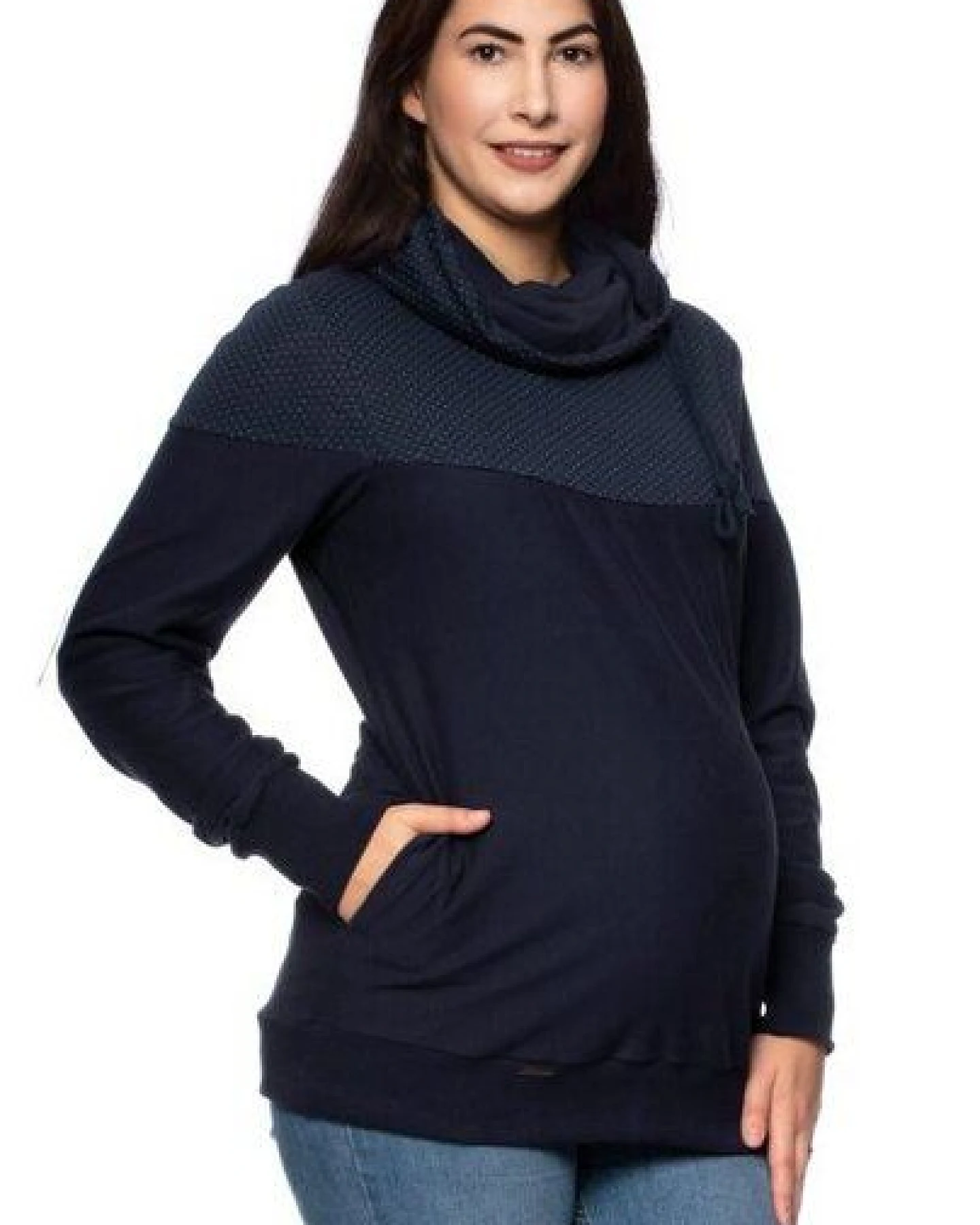 Milchshake ALAN BIO Umstands- und Stillpullover aus softer Bio Baumwolle – Ansicht 3