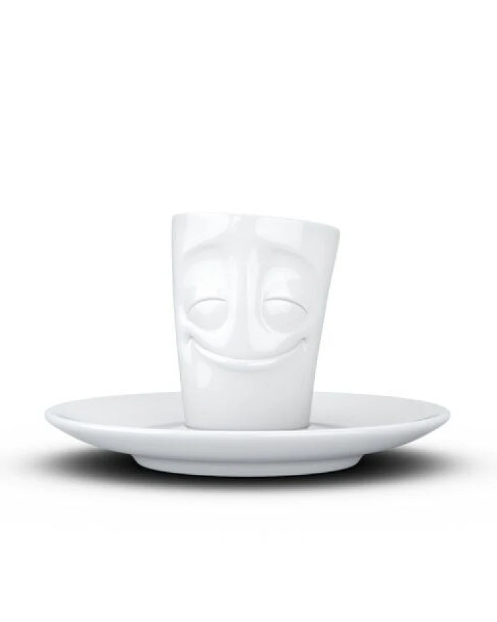 FIFTYEIGHT PRODUCTS Espresso Mug mit Henkel 80ml - Vergnügt