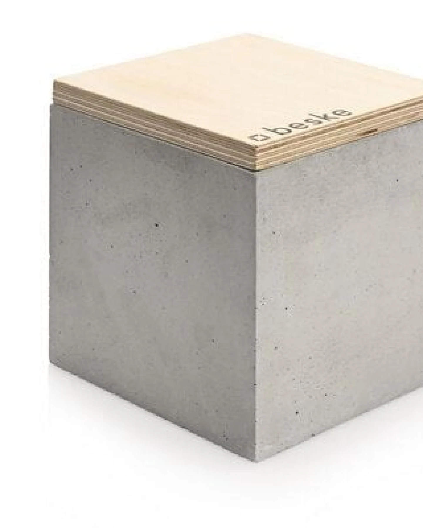 Betonfeuer® Beske-Manufaktur ´Kea´ 13x13x13 Dauerdocht Kerzenwachsrecycling – Ansicht 3