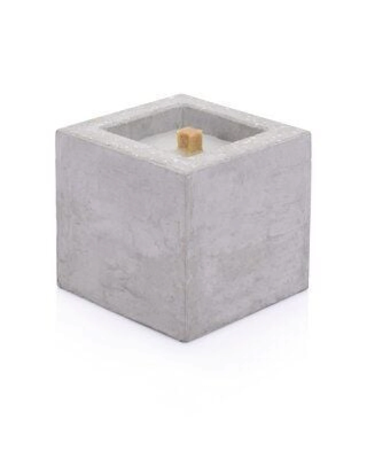 Betonfeuer® Beske-Manufaktur ´Pico´ 10x10x10 Dauerdocht Kerzenwachsrecycling – Ansicht 3