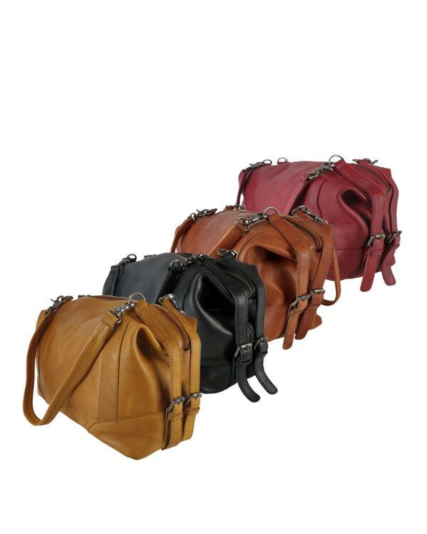 manbefair SCHULTERTASCHE-BOWLING BAG MERYL Leder – Ansicht 2