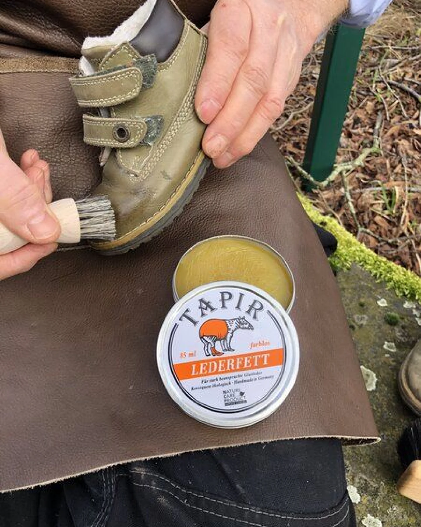 Tapir Schuh- und Lederpflege Lederfett farblos – Ansicht 2