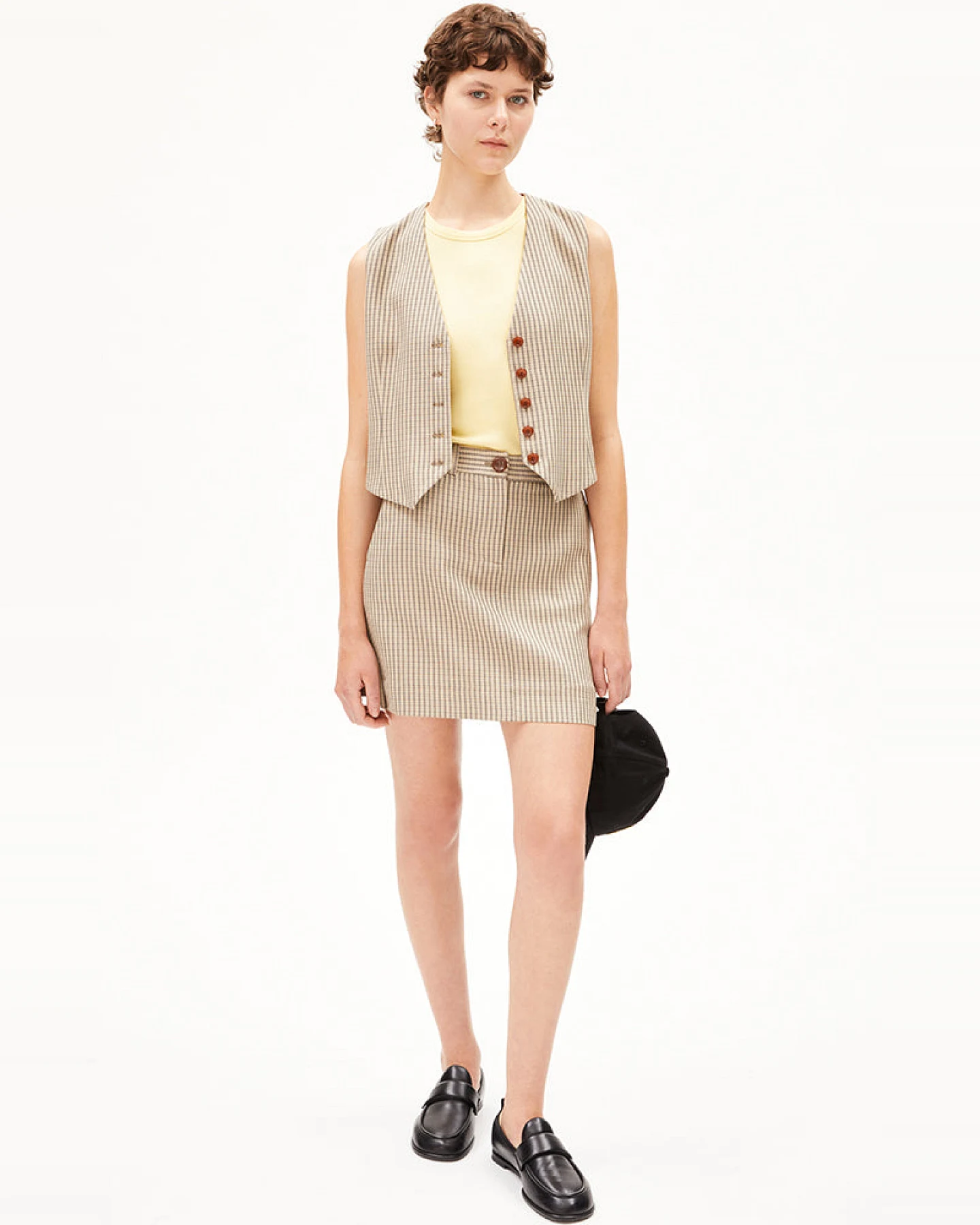 ARMEDANGELS Damen vegan Rock Chyalaa Sand Stone Beige – Ansicht 2