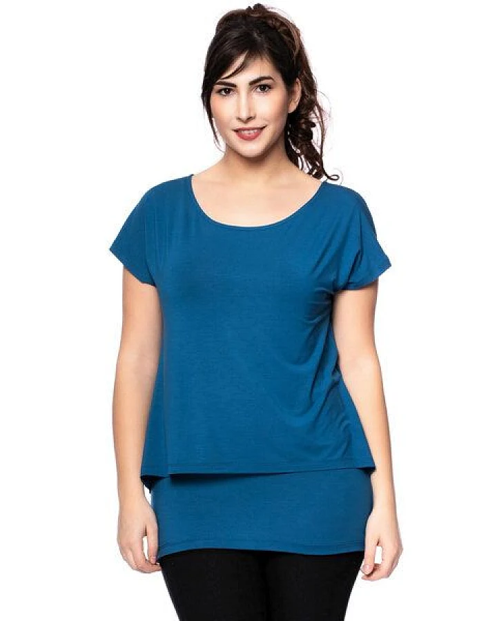 Milchshake APRIL Zweilagiges Umstands- und Stillshirt aus TENCEL Modal