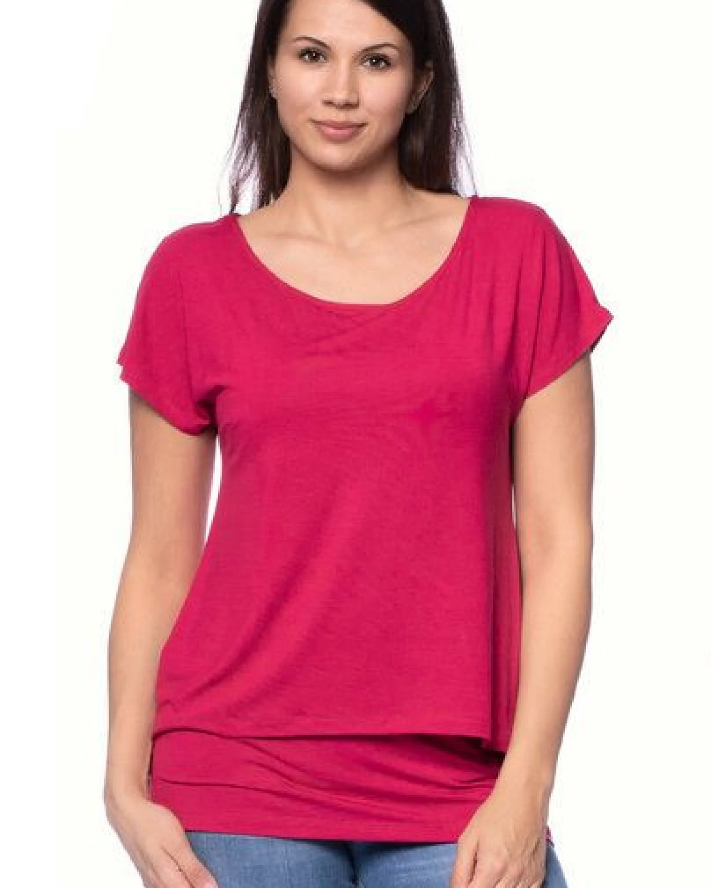Milchshake APRIL Zweilagiges Umstands- und Stillshirt aus TENCEL Modal – Ansicht 3