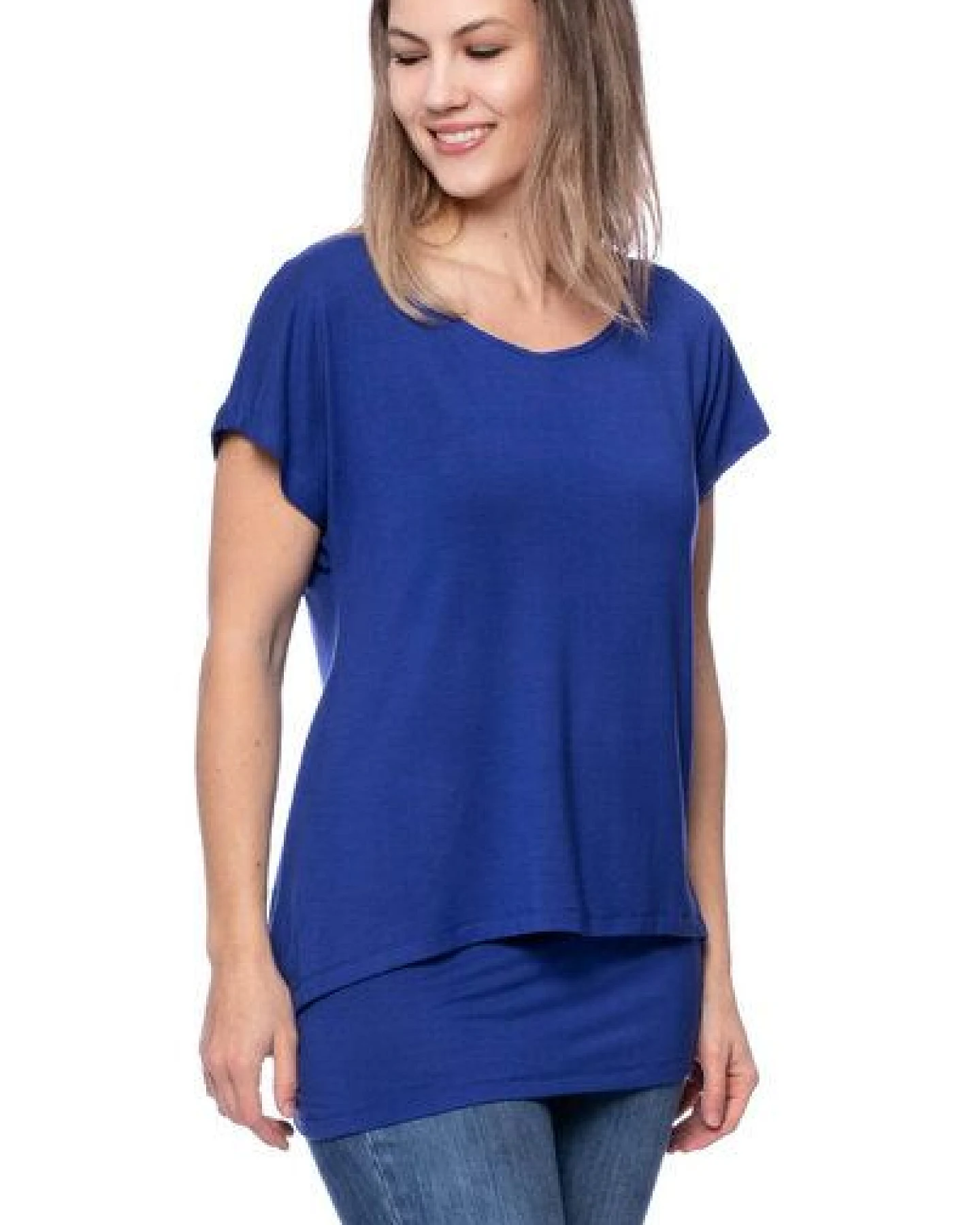Milchshake APRIL Zweilagiges Umstands- und Stillshirt aus TENCEL Modal – Ansicht 2