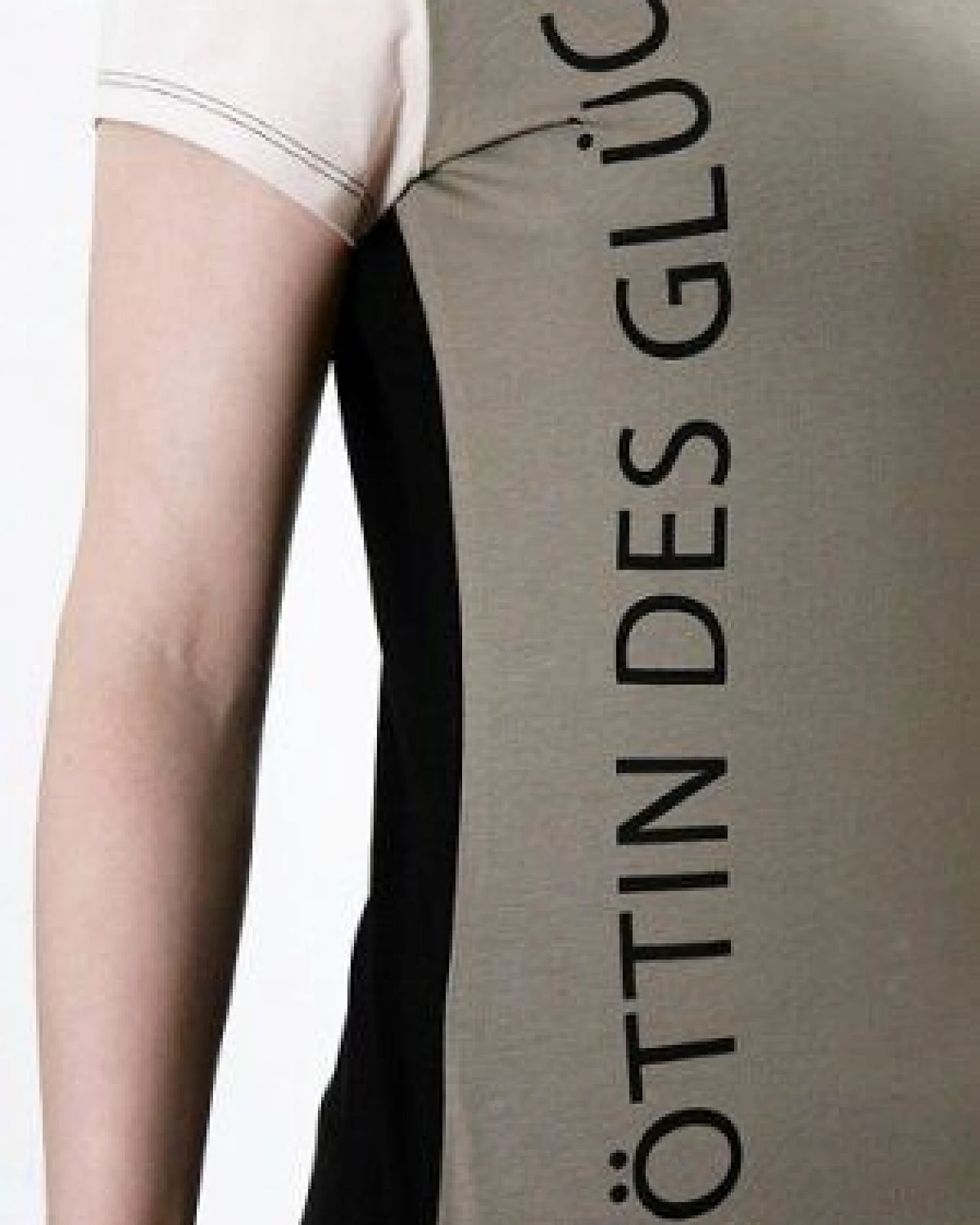 Göttin des Glücks Shirt Lakshmi khaki – Ansicht 2