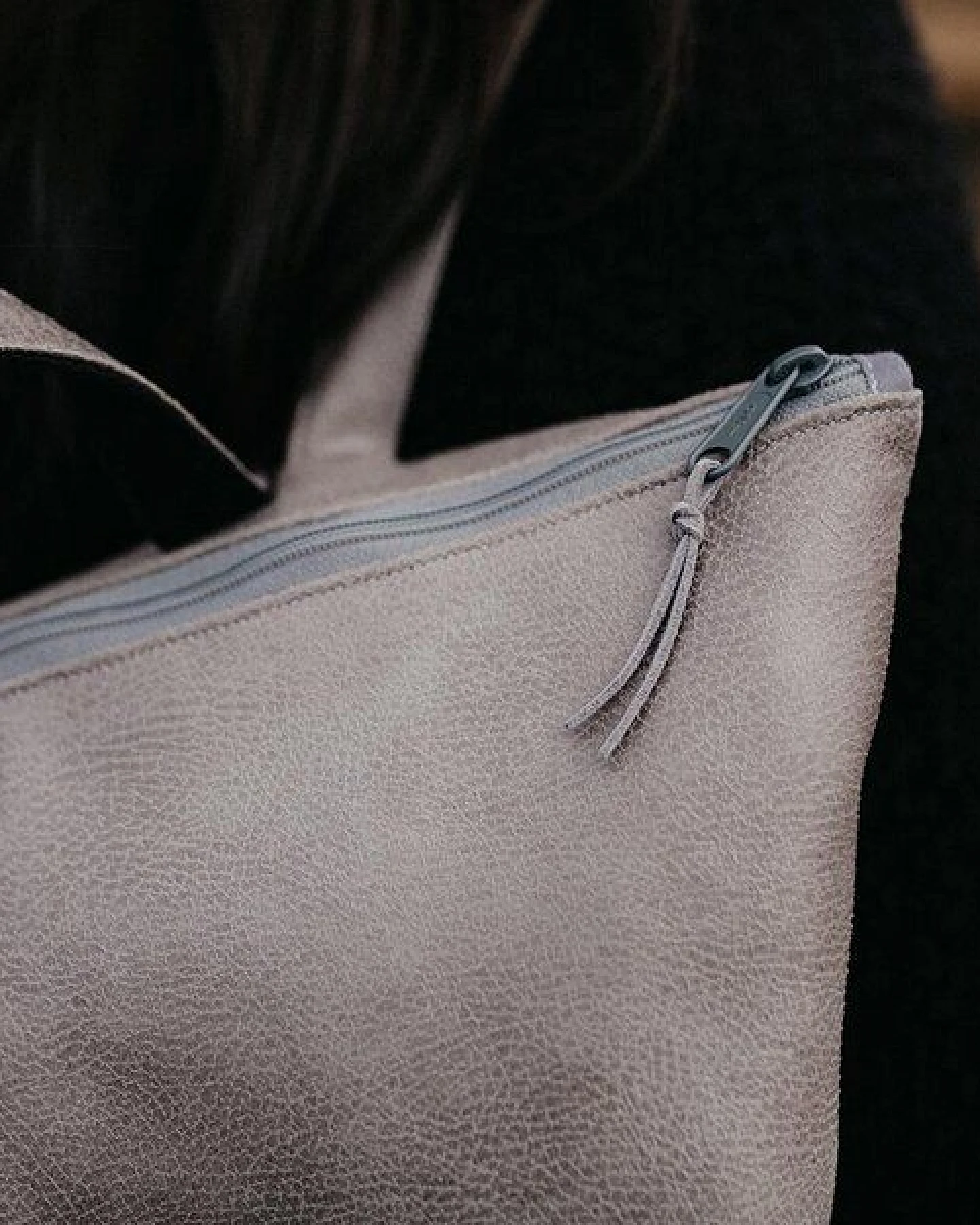 BOWLEANIES TASCHEN Rucksack aus Lederfaserstoff – Ansicht 3