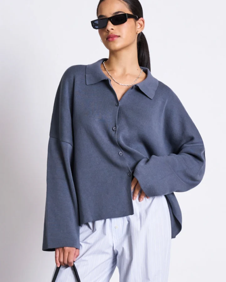 JAN 'N JUNE Damen vegan Strickjacke Anjo Turbulence