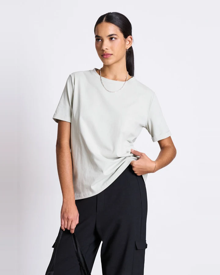 JAN 'N JUNE Damen vegan Gebürstetes T-Shirt Junge Vintage Spitze