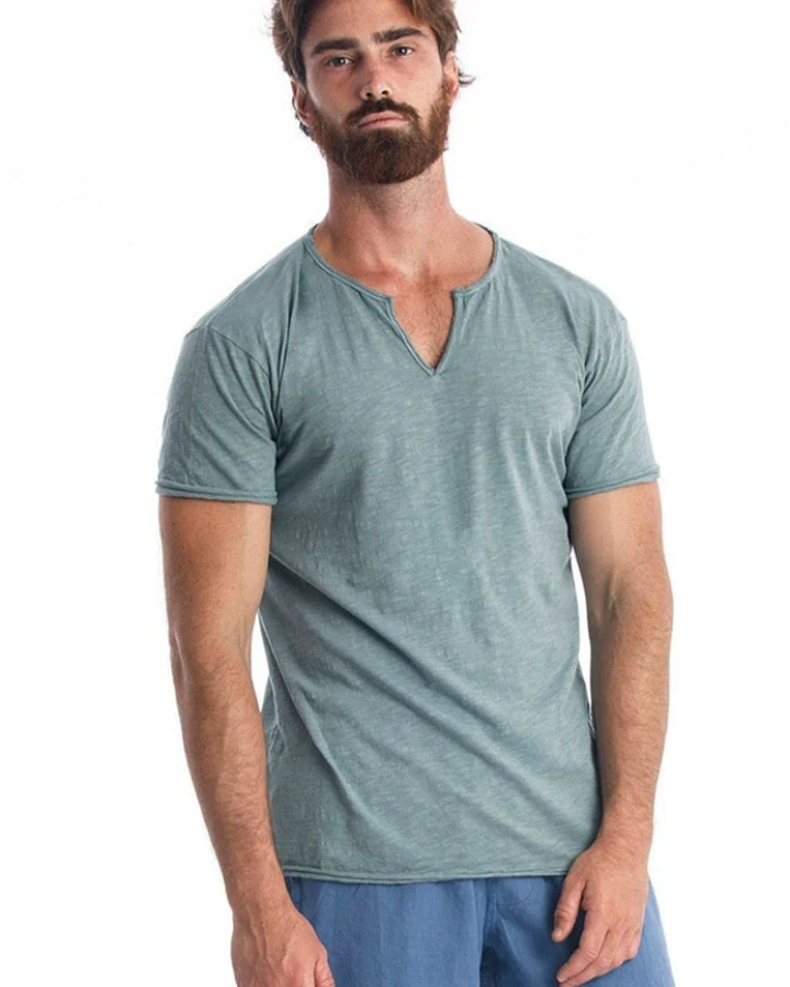 RAVENS VIEW IBIZA Herren vegan T-Shirt Eros Chinois Grün