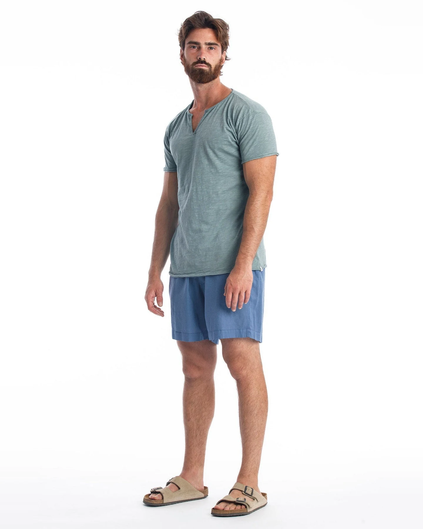 RAVENS VIEW IBIZA Herren vegan T-Shirt Eros Chinois Grün – Ansicht 2