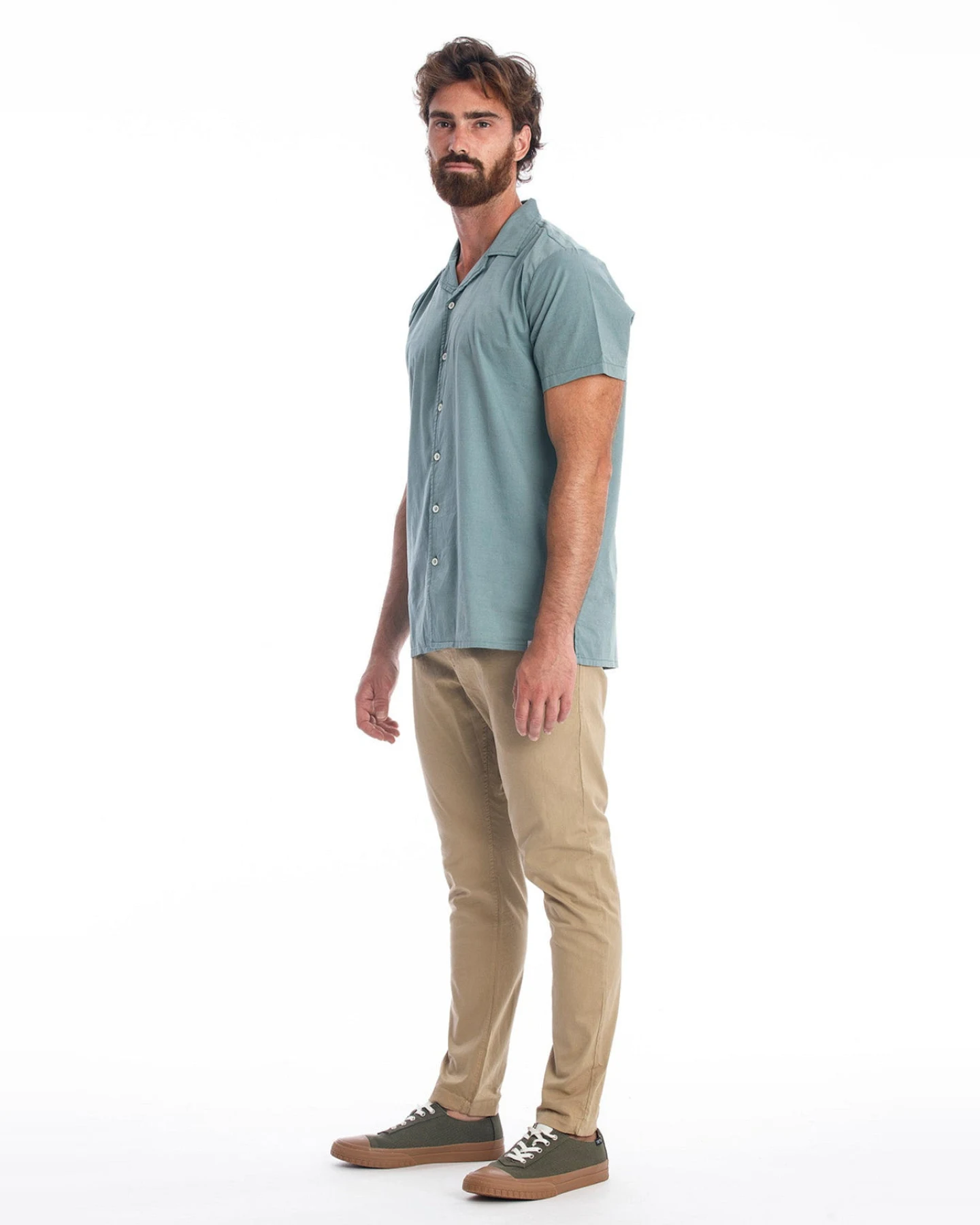 RAVENS VIEW IBIZA Herren vegan Hose Vegas Kamelgelb – Ansicht 2