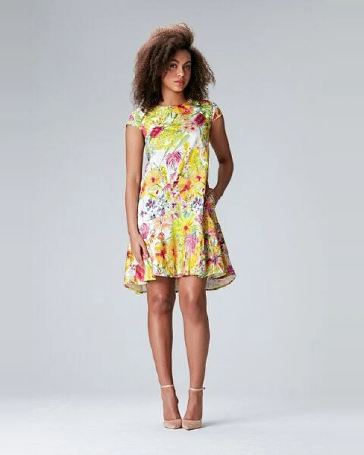Studio Hertzberg Blumenkleid mit Volant"Elise"
