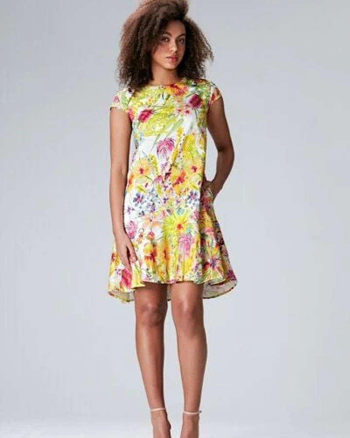 Studio Hertzberg Blumenkleid mit Volant"Elise"