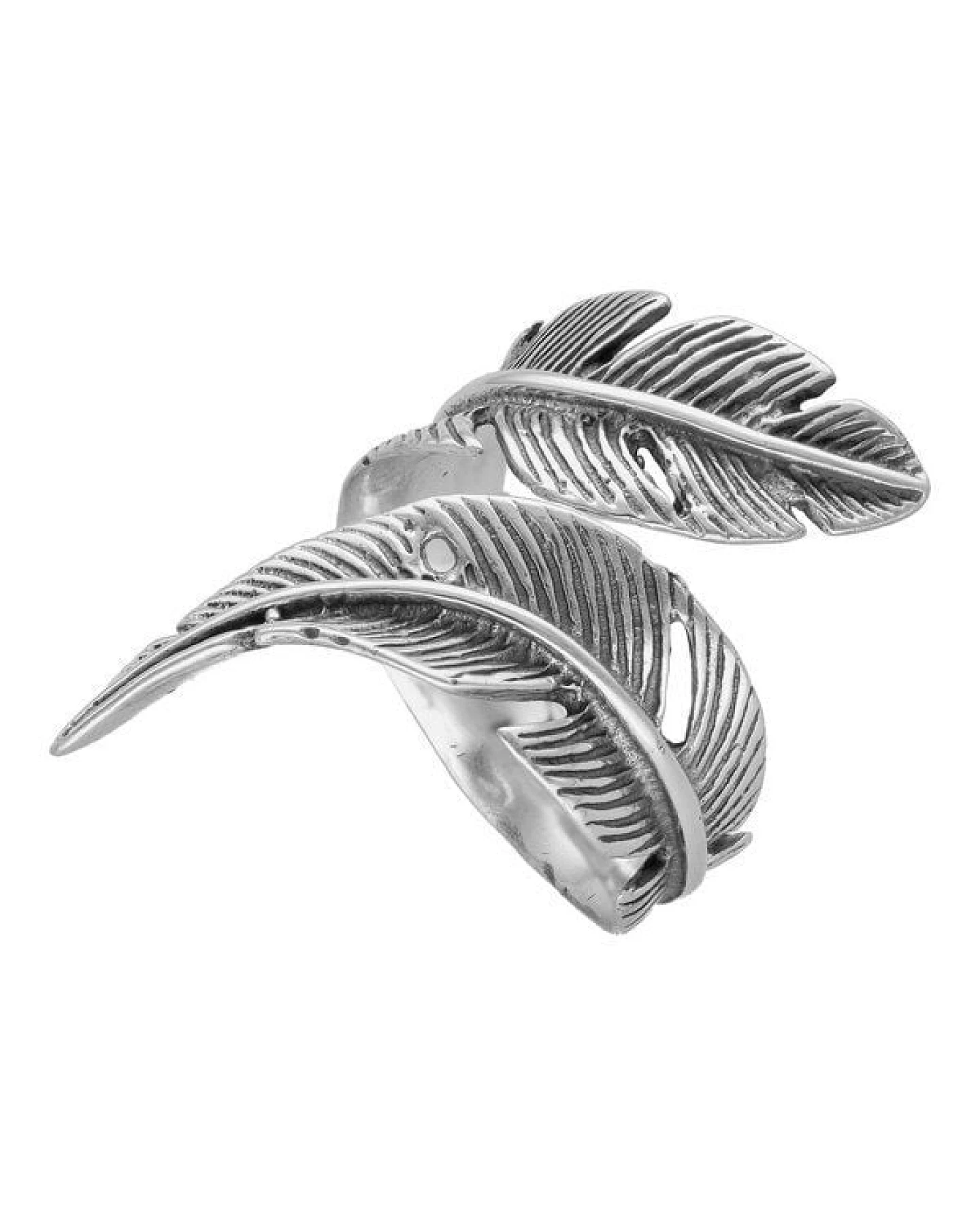 pakilia Silber Ring Feder Fair-Trade und handmade – Ansicht 3