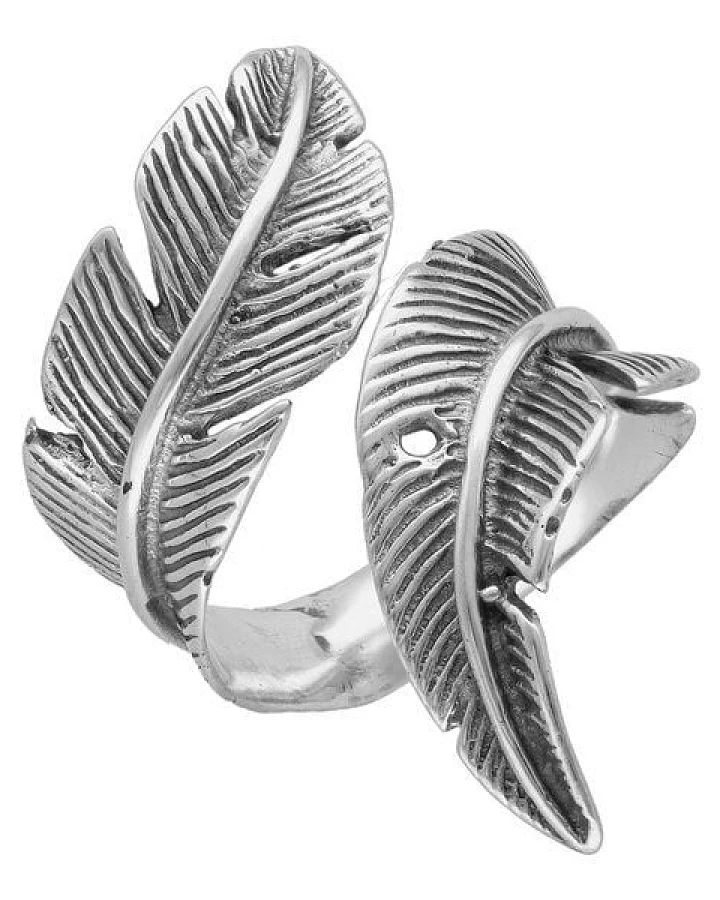 pakilia Silber Ring Feder Fair-Trade und handmade
