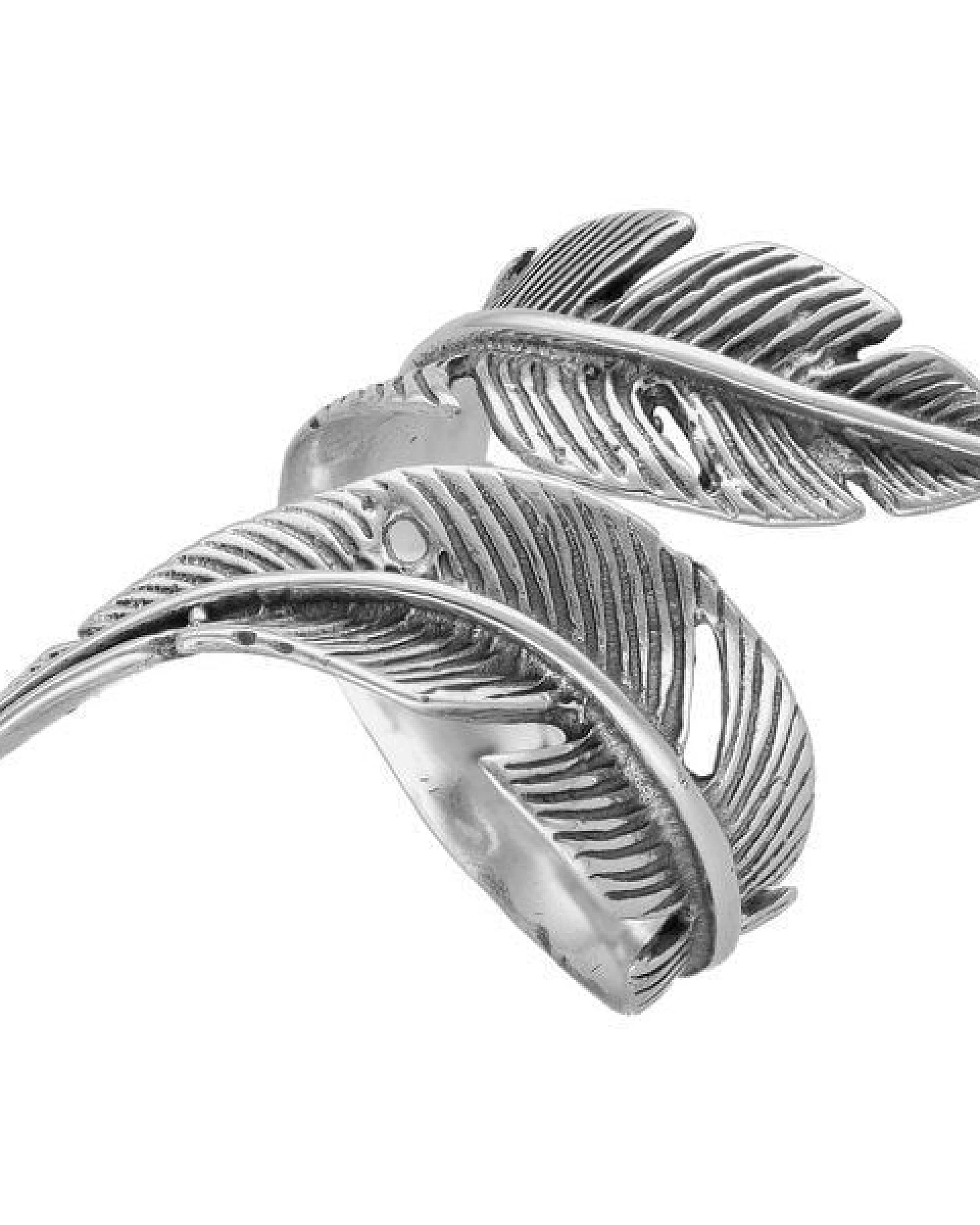 pakilia Silber Ring Feder Fair-Trade und handmade – Ansicht 3