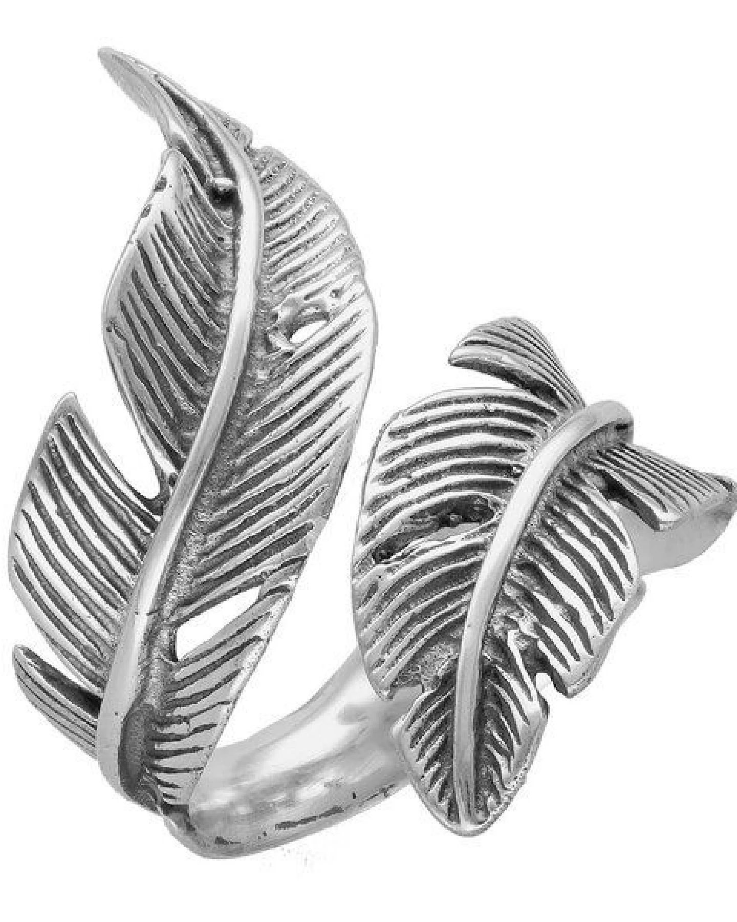 pakilia Silber Ring Feder Fair-Trade und handmade – Ansicht 4