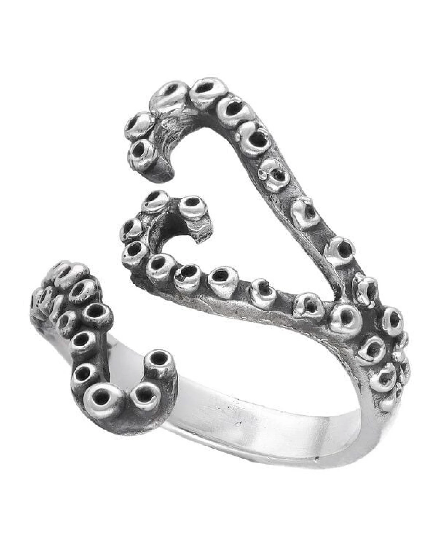 pakilia Silber Ring Tentakel Fair-Trade und handmade – Ansicht 2