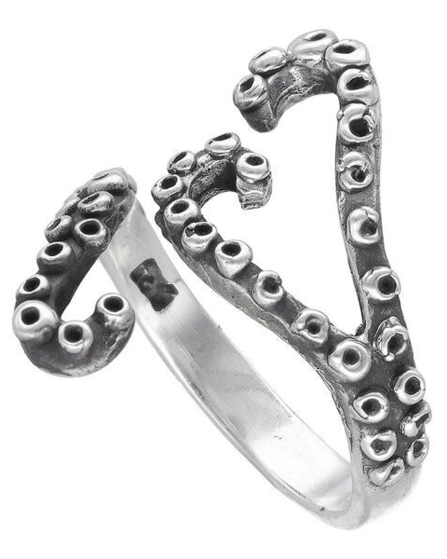 pakilia Silber Ring Tentakel Fair-Trade und handmade – Ansicht 3