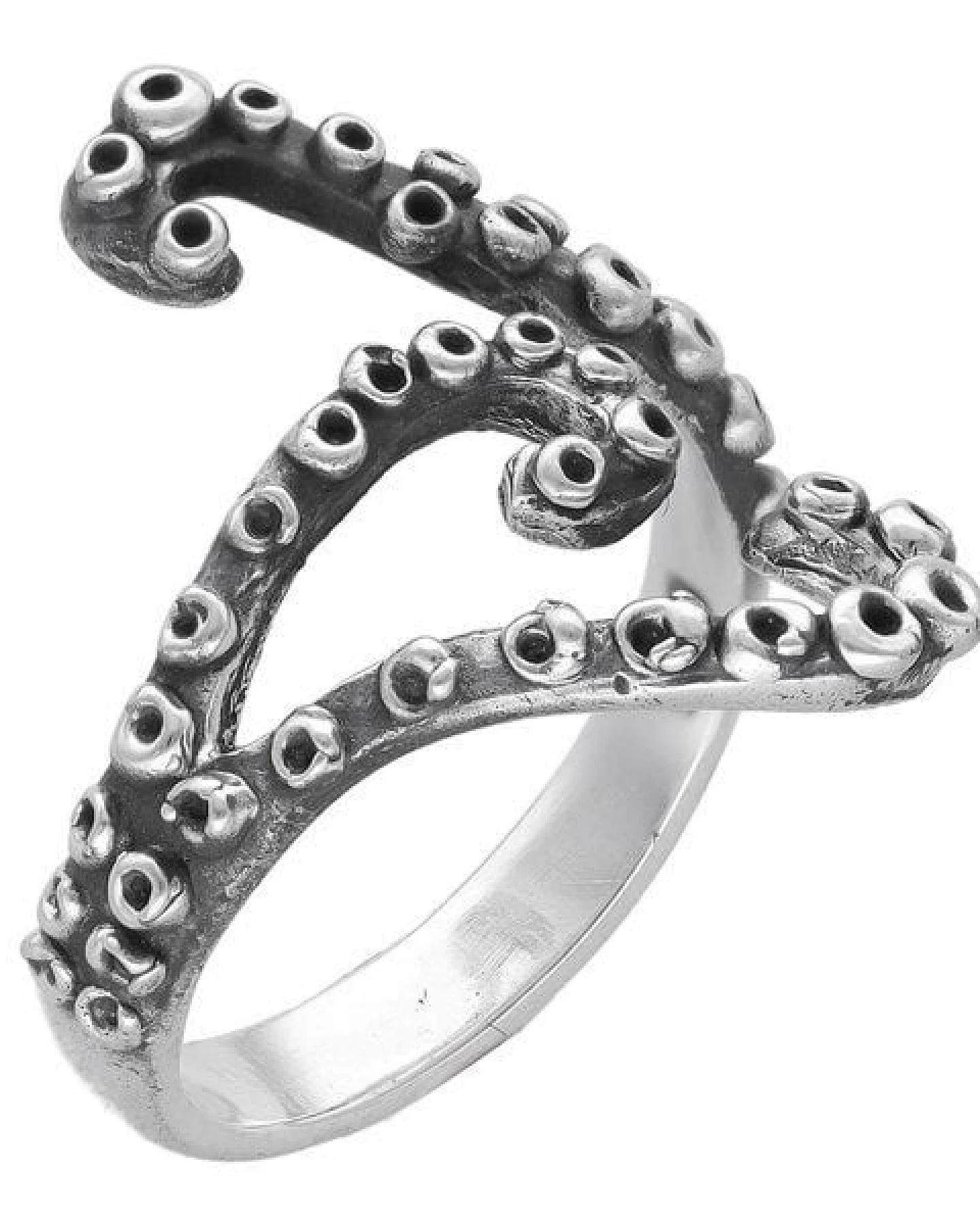 pakilia Silber Ring Tentakel Fair-Trade und handmade – Ansicht 4